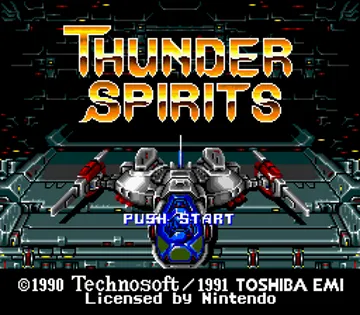 Thunder Spirits (USA) screen shot title